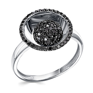 Кольцо из белого золота с бриллиантом