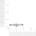 Кольцо из белого золота