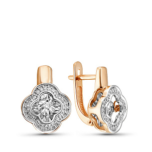 Серьги из красного золота