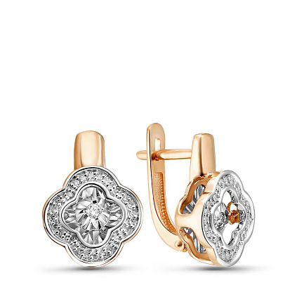 Серьги из красного золота