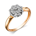 Кольцо из красного золота с бриллиантами