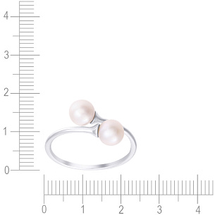 Кольцо из серебра с жемчугом