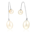 Продевки из белого золота с жемчугом