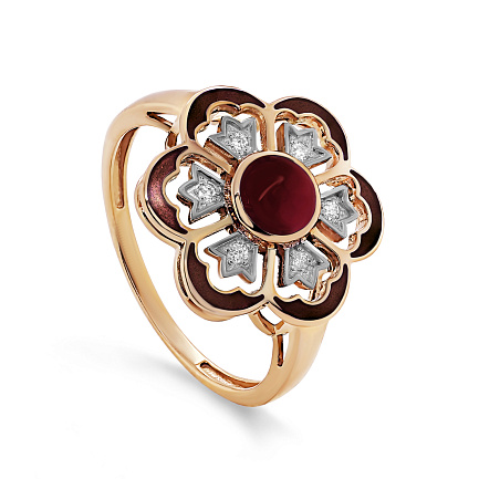 Кольцо из красного золота