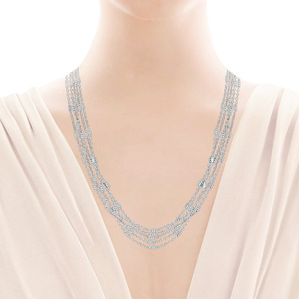 Колье из серебра