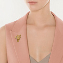 Брошь из желтого золота с бриллиантами