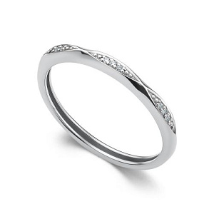 Кольцо из белого золота