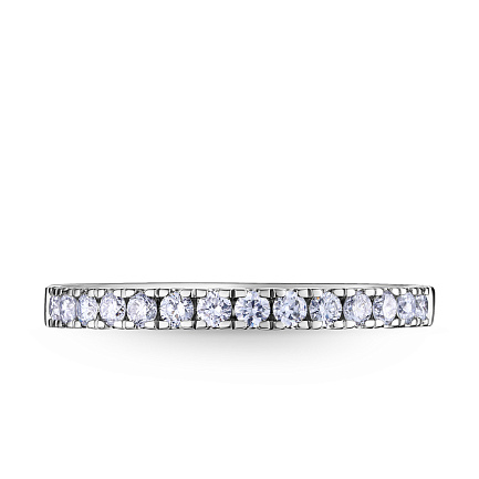 Кольцо из белого золота с бриллиантами