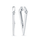 Серьги из белого золота с бриллиантами