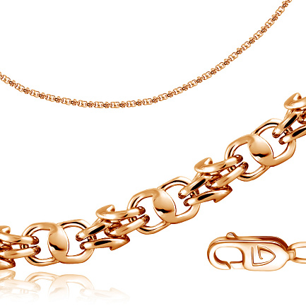 Браслет ручной работы из красного золота, плетение кавай