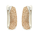 Серьги с английским замком из серебра