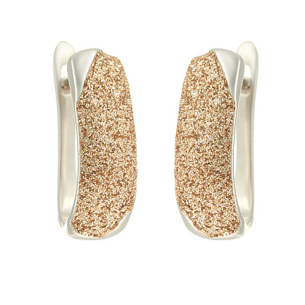 Серьги с английским замком из серебра