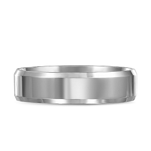 Серебряное кольцо обручальное