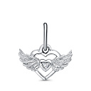 Подвеска из серебра с бриллиантом