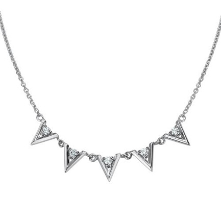 Колье из белого золота с бриллиантами