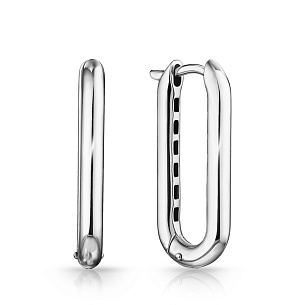 Серьги Конго из серебра