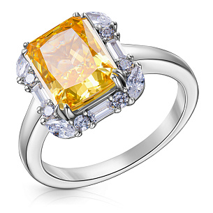 Кольцо из серебра с цирконием