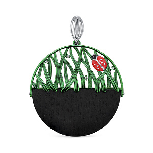 Подвеска из серебра с фианитами