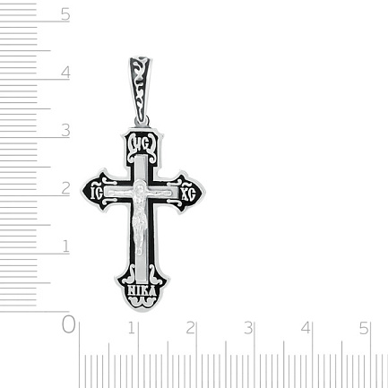 Крест из серебра с эмалью
