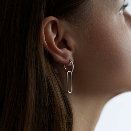 Серьги из серебра