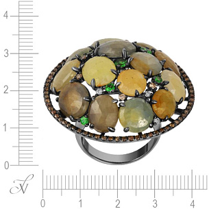 Кольцо из золота с корундом