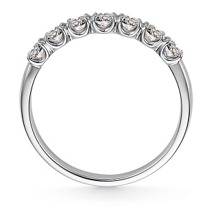 Кольцо из белого золота с бриллиантами