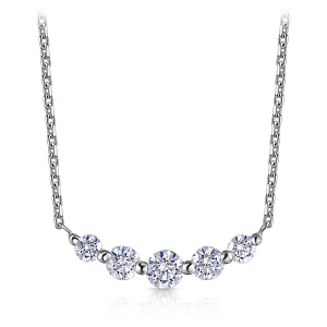 Колье из белого золота с бриллиантами