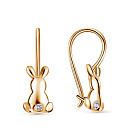 Серьги детские с французским замком