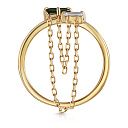 Кольцо из желтого золота с сапфиром