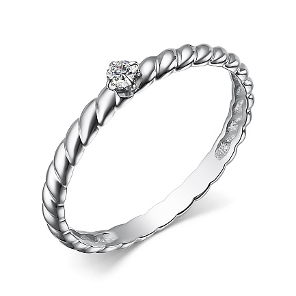 Кольцо из белого золота