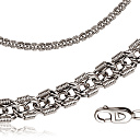 Цепь ручной работы из серебра