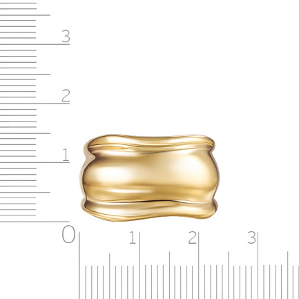 Кольцо из серебра с позолотой