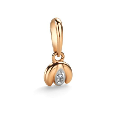 Подвеска из красного золота