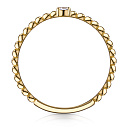 Кольцо из желтого золота с фианитом