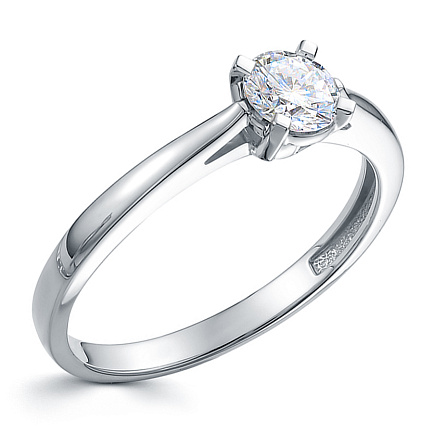 Кольцо из белого золота