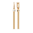 Серьги из красного золота с бриллиантами