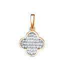 Подвеска из серебра с фианитами