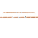 Браслет из красного золота с бриллиантами