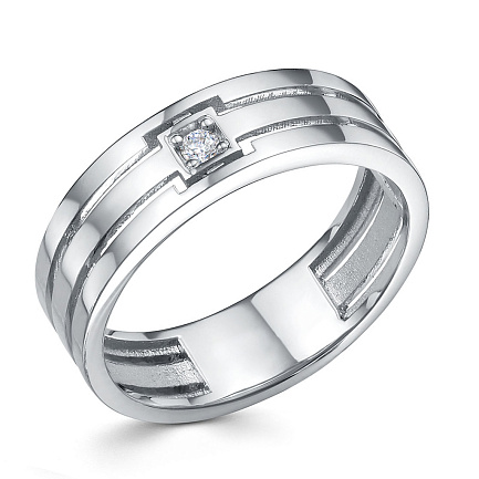 Кольцо из платины с бриллиантом