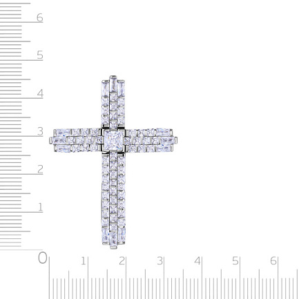 Подвеска из серебра с фианитом