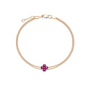 Браслет из красного золота с бриллиантами, рубином