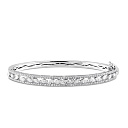 Браслет декоративный из белого золота с бриллиантами