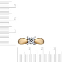 Кольцо из желтого золота с бриллиантами