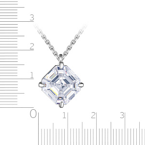 Колье из серебра с фианитом