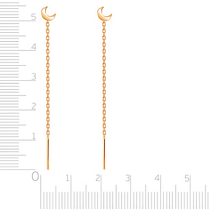 Продевки из красного золота, плетение якорное