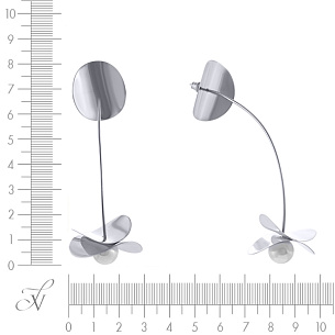 Серьги из серебра с жемчугом