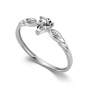 Кольцо из белого золота с бриллиантами