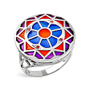 Кольцо из серебра с фианитами Сваровски