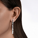 Серьги с английским замком из серебра