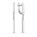 Серьги из серебра с бриллиантами